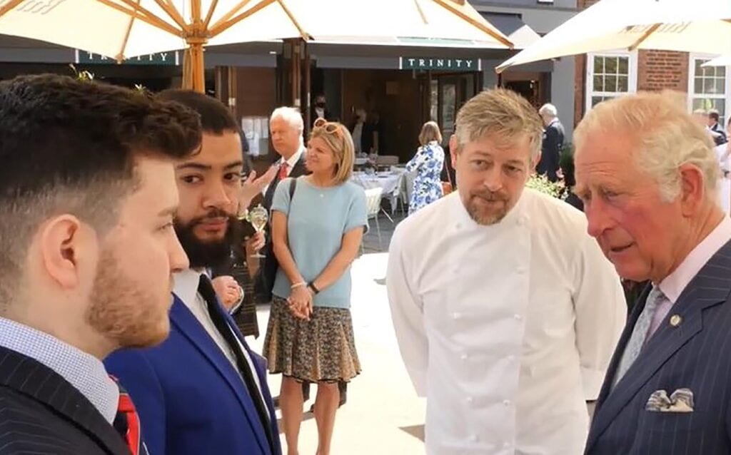 Apprentice chefs honoured to meet Charles and Camilla at Anniversary celebrations